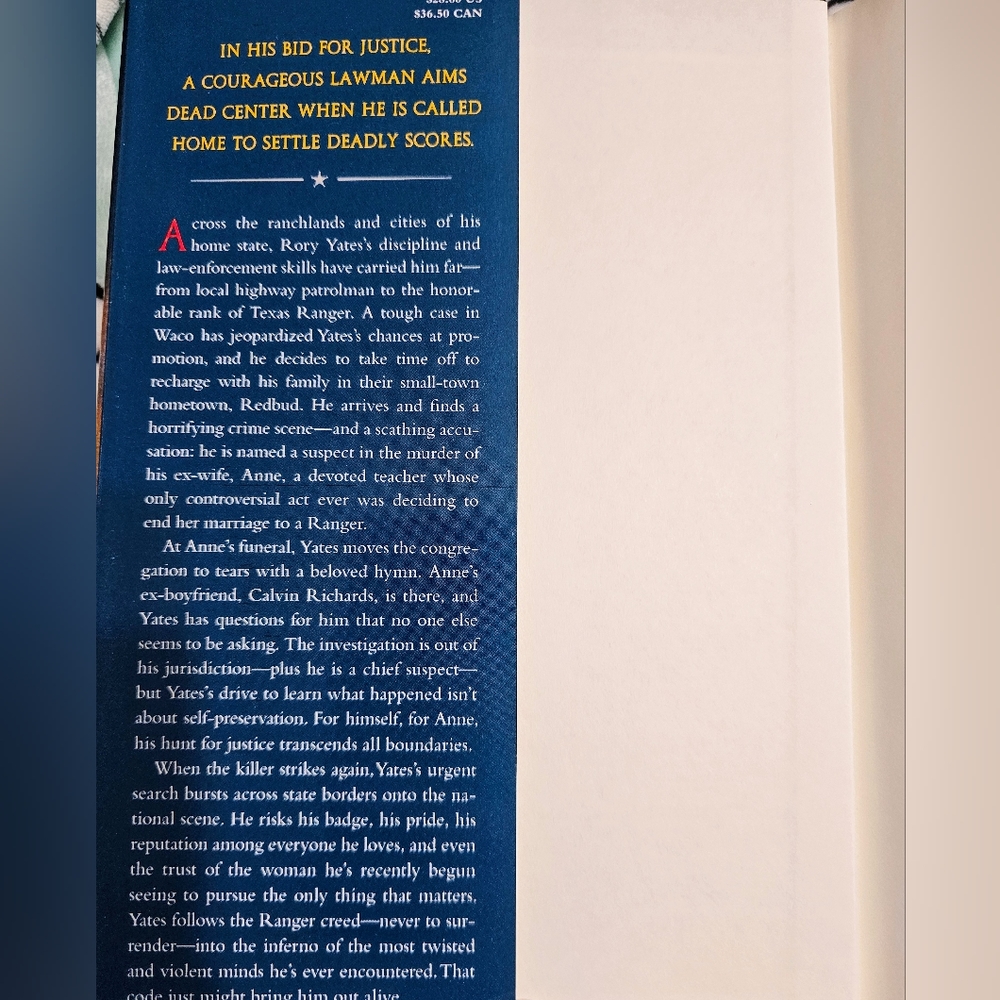 "TEXAS RANGER" JAMES PATTERSON - Picture 5 of 6